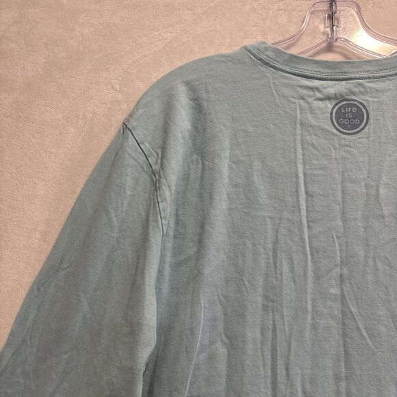 Life is Good Crusher Grillin & Chillin Long Sleeve Crew Neck T-Shirt Men's Large - Picture 9 of 16